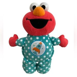 Hasbro Friends Sesame Street Snuggle Me Elmo 9" Plush Rocket Pajamas Roll Up